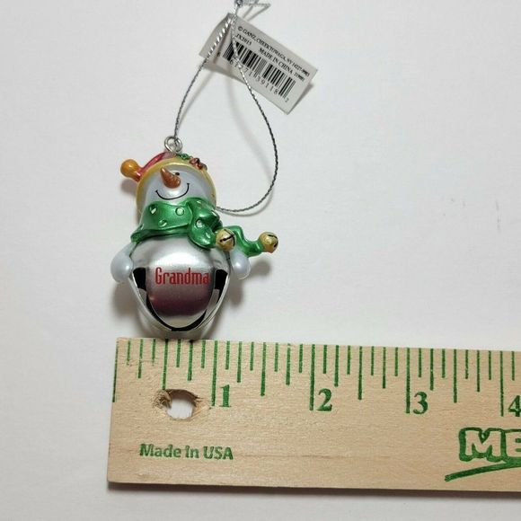Ganz Jingle Bell Christmas Ornaments Snowman Snowmen Grandma Grandpa Gift NWT - Picture 8 of 8